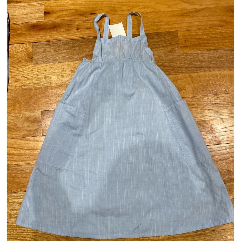 NWT Mabo Mila Apron Sun Dress in Steel Blue (size 6/7)